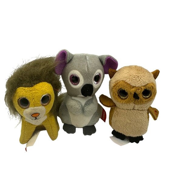 Ty Beanie Babies Set: Sammy Owl Kookoo Koala Lion Plush Toys 2021 McDonalds - Picture 1 of 8